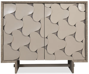 Hooker Furniture Melange Raffia Pinwheel Hall Chest With Hand-Painted Motifs, Adjustable Shelves, Textured Warmth 628-85745-05