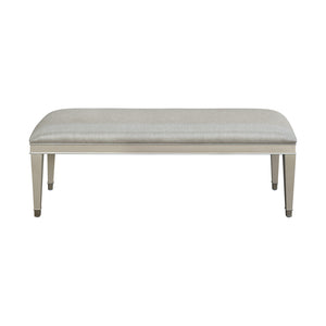 Zoey Upholstered Bed Bench Silver P344132 Pulaski Furniture