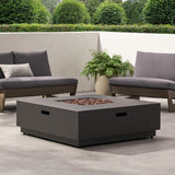 Christopher Knight Home® - Noble House - Wellington Outdoor 50,000 Btu Square Fire Pit (No Tank Holder)