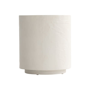 Bernhardt Bernhardt Trapani Side Table — 20" Grc Outdoor/Indoor Round Accent Table With Smooth Quarry Finish And Plinth Base X05122