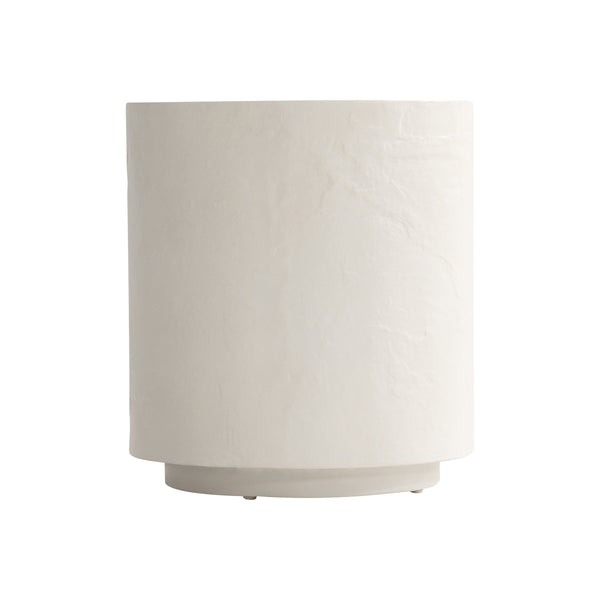 Bernhardt Bernhardt Trapani Side Table — 20" Grc Outdoor/Indoor Round Accent Table With Smooth Quarry Finish And Plinth Base X05122