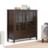 Connaught Tall Storage Cabinet Dark Chestnut Brown B136P158127 Hearth and Haven