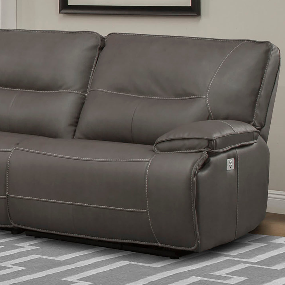 Parker House Parker Living Spartacus Recliner - Classic Style, Plush Comfort, And Smooth Power Reclining Feature Grey 70% Polyester,30% Pu (W) Mspa#811rph-haz