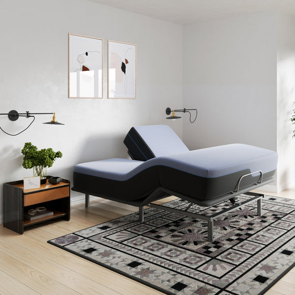 Legends Furniture Bridgevine Home 12 Inch Flex Head Queen Size Hybrid 5-layer Latex Foam And Coil Adult Mattress Blue, Blue  Ax-rmfl-120fq