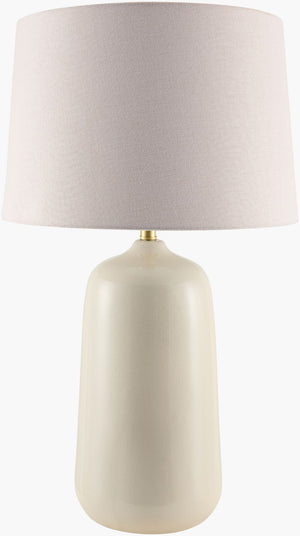 Surya Foxton Ceramic Arts and Crafts Table Lamp with Hand-painted Body and Linen Shade FXT-001