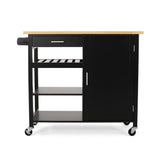 Christopher Knight Home® - Noble House - Westcliffe Contemporary Kitchen Cart with Wheels