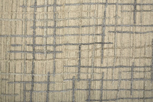 Feizy Rugs Kirkwood Hand Woven Viscose/Wool Rug With High-low Pile, Abstract Design For Elegant Home Decor Tan,Silver Viscose,Wool T08t8001bgeslvp00