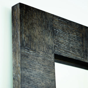 Bernhardt Bernhardt Linea Cerused Oak Mirror — Rustic Modern Rectangular Wall Mirror 37.5"W X 50"H 384321B