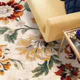 Orian Rugs Simply Southern Cottage Franklin Floral Machine Woven Polypropylene Transitional Area Rug Multi Distressed Polypropylene