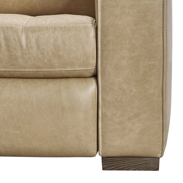 Bernhardt Bernhardt Power Reclining Leather Sofa Modern Living Room Comfort Tailored Design 407RLO
