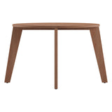 Homelegance By Top-Line Arnet Angled Leg Round Dining Table Light Oak Rubberwood