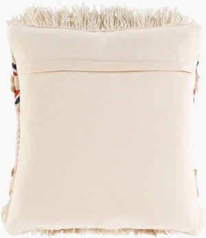 Surya Freya 20"X20" Exquisite Accent Pillow - Luxurious Cotton-wool Blend For Ultimate Comfort & Style Cream Wool,Polyester,Cotton,Cotton Fya002-2020p