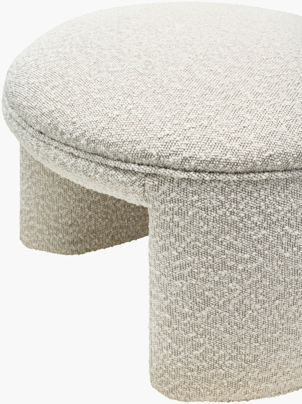 Surya Floyd Elegant 18"H X 25"W X 24"D Ottoman - Plush Comfort, Durable Design, Easy Spot Clean Upholstery Upholstery, Off,White,Base, Beige Polyester,Plywood,Polyurethane Foam,Dacron Fyd001-182524