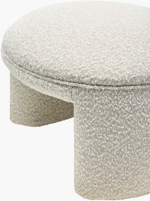 Surya Floyd Elegant 18"H X 25"W X 24"D Ottoman - Plush Comfort, Durable Design, Easy Spot Clean Upholstery Upholstery, Off,White,Base, Beige Polyester,Plywood,Polyurethane Foam,Dacron Fyd001-182524