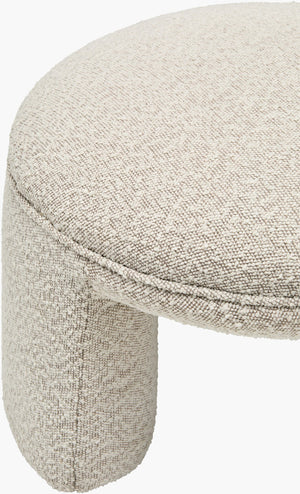 Surya Floyd Elegant 18"H X 25"W X 24"D Ottoman - Plush Comfort, Durable Design, Easy Spot Clean Upholstery Upholstery, Off,White,Base, Beige Polyester,Plywood,Polyurethane Foam,Dacron Fyd001-182524