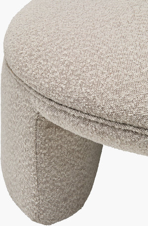 Surya Floyd Elegant 18"H X 25"W X 24"D Ottoman - Plush Comfort, Durable Design, Easy Spot Clean Upholstery Upholstery, Off,White,Base, Beige Polyester,Plywood,Polyurethane Foam,Dacron Fyd002-173917