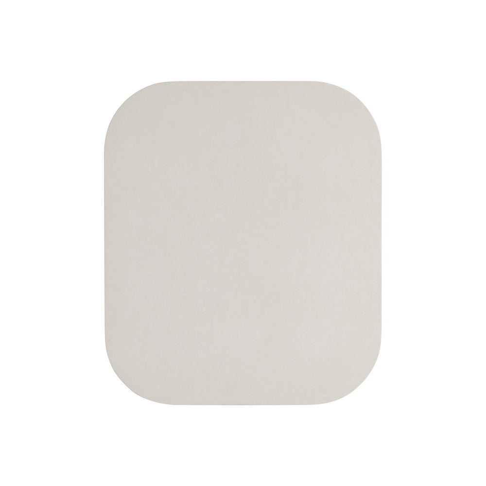 Bernhardt Bernhardt Ellison Side Table With Adobe Faux-Stone Top And Sandblasted White Ash Base, Adjustable Glides, Modern Transitional Appeal 553121