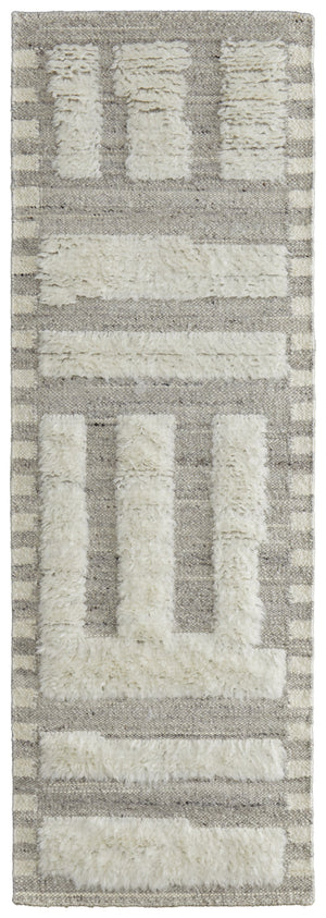 Feizy Rugs Ashby Hand-woven Wool Geometric Rug – Timeless Transitional Style In Subtle Neutrals For Any Room Gray,Ivory Wool Ash8909fivygryi10