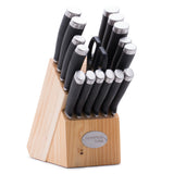 Hampton Forge 17-Piece Epicure Knife Set, Ergonomic Handles, Sharp Stainless Steel