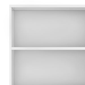 English Elm Harper Mid-Century Modern Bookcase With Adjustable Shelves & Drawer - Vintage White Storage Solution B136P158717