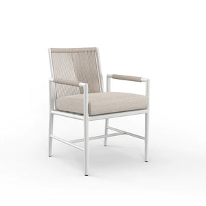 Sabbia Armless Dining Chair in Dupione Celeste, No Welt SW4901-1A-8067 Sunset West