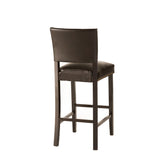 Christopher Knight Home® - Noble House - Mayfield Contemporary Bonded Leather Barstool, Brown and Wenge - Set of 2