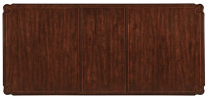 Hooker Furniture Charleston Maraschino Cherry Rectangle Dining Table W/ Black Cherry Base, Fluted Legs & 2 Leaves 6750-75200-00