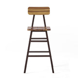 Christopher Knight Home® - Noble House - Raychel Natural Stained Laminated Acacia Barstool - Set of 2