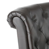 Christopher Knight Home® - Noble House - Greggory Oversized Tufted Hazelnut Brown Leather Club Chair