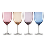 Oneida True Colors 4-Piece Wine Glass Set, Entertain 365 Collection, Multi-Colored