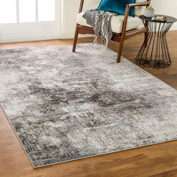 Livabliss Firenze Machine Woven Polyester Accent Rug with Lustrous Sheen for Entryways and Bohemian Layering Charcoal, Gray 2'7" x 3'10" FZE2300-3146