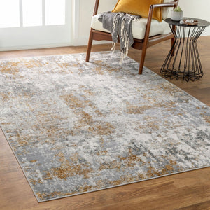 Livabliss Firenze Machine Woven Polyester Runner Rug Minimalist Modern Hallway Entryway Accent Camel, Gray 2'7" x 3'10" FZE2301-3146