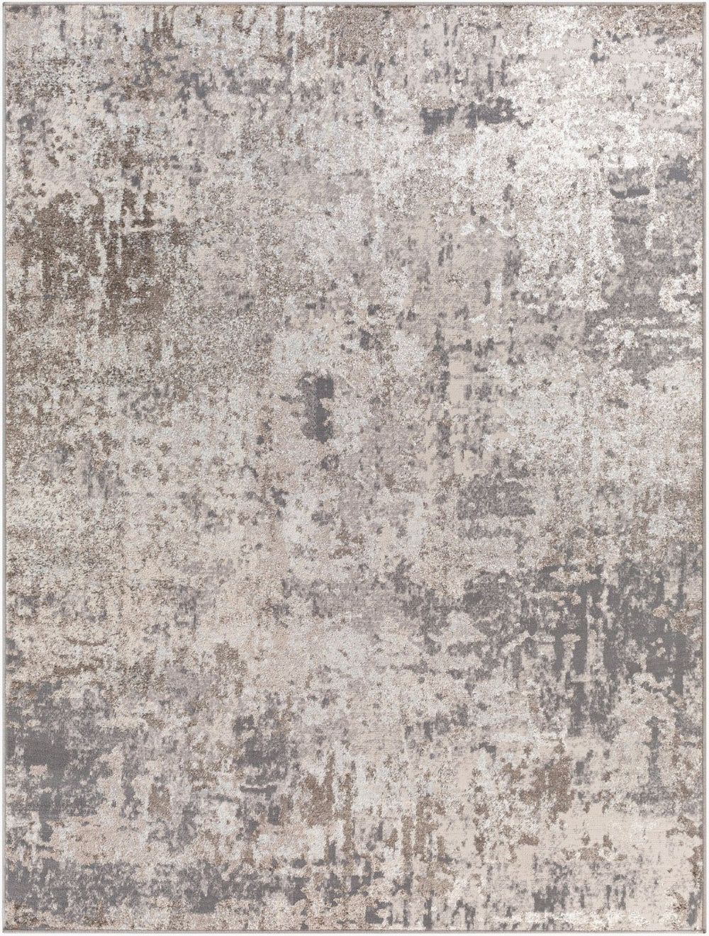 Livabliss Firenze Machine Woven Polyester Area Rug for Entryways and Transitional Modern Spaces Charcoal, Gray 7'10" x 9'6" FZE2303-7996