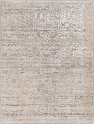 Livabliss Firenze Traditional Motif Polyester Area Rug Turkish Woven Accent for Entryway Charcoal, Gray 3'3" x 4'5" FZE2304-3345