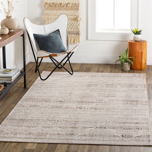 Livabliss Firenze Traditional Motif Polyester Area Rug Turkish Woven Accent for Entryway Charcoal, Gray 3'3" x 4'5" FZE2304-3345