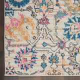 Nourison Passion PSN01 Machine Made Power-loomed No Border Indoor Only Bohemian Transitional Rug Ivory,Multi, Ivory Multicolor 100% Polypropylene 99446477187