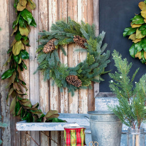 Mixed Evergreen Wreath XPW82203 Park Hill