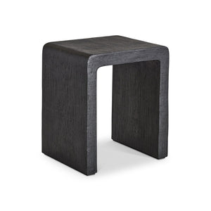 Bernhardt Bernhardt Shephard Cast Resin Faux Bois Accent Table with Sculptural Organic Form 582120