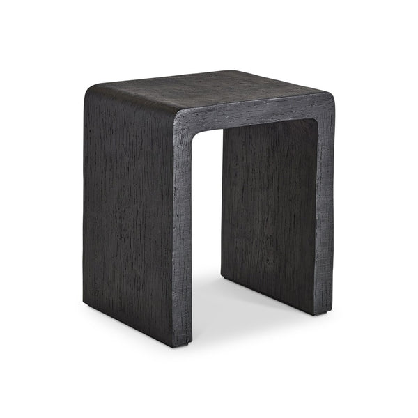 Bernhardt Bernhardt Shephard Cast Resin Faux Bois Accent Table with Sculptural Organic Form 582120