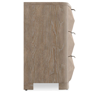 Bernhardt Bernhardt Aventura Marcona 6-Drawer Bow-Front Dresser With Pyramid Drawer Faces & Soft-Close Drawers 318054