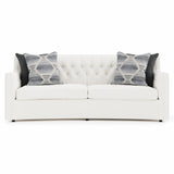 Bernhardt Candace Fabric White Sofa White,Cream Fabric B7296A