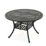 Christopher Knight Home® - Noble House - Stock Island Outdoor Finished Expandable Aluminum Dining Table