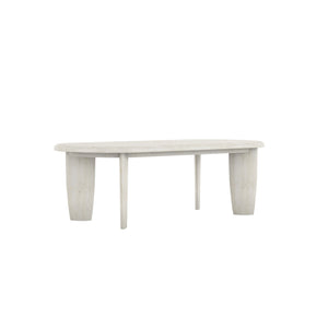 A.R.T. Furniture Ashlar Coastal Modern Dining Table In Bisque & Sanded Bronze - Stylish Parawood & Resin Design Beige Parawood Solids,Birch Veneers,Resin 333222-2250