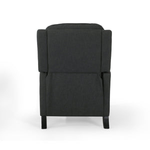 English Elm Christopher Knight Home® - 27.5" Wide Manual Standard Recliner with Plush Upholstery, Nailhead Trim & Contemporary Pushback Comfort Dark Gray 62808.00DGRY