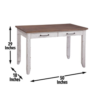 English Elm Steve Silver - Bear - Creek Sofa Table - White