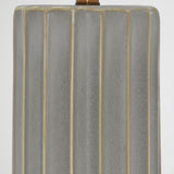 Homelegance By Top-Line Fenix Ceramic Table Lamp Grey Ceramic