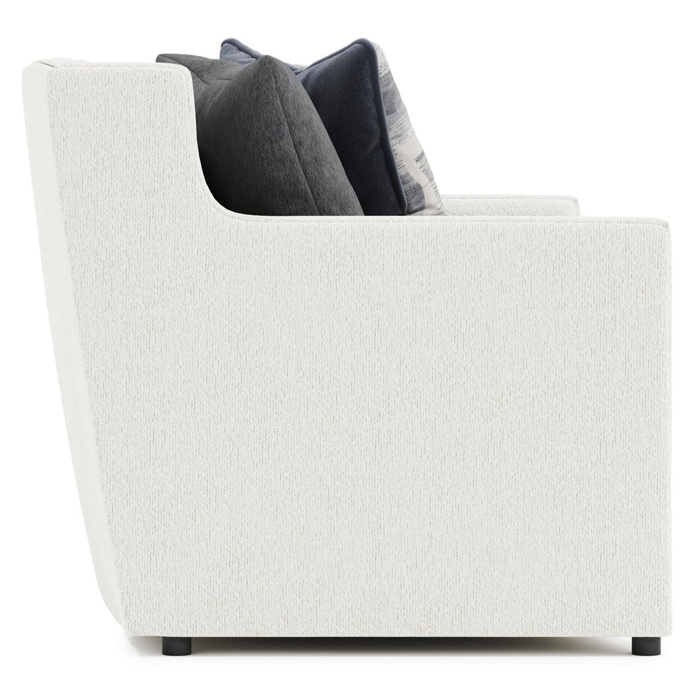 Bernhardt Bernhardt Candace Crescent Sofa With Welt Trim & Button Tufting, Plush Pillows, 96"W Durable Upholstery - Made to Order B7297A