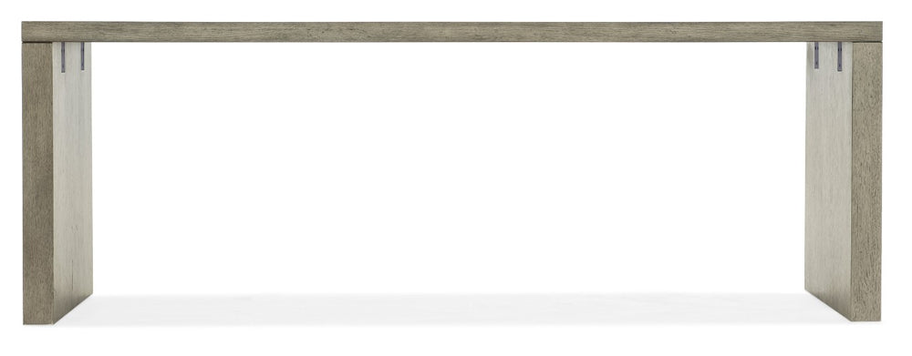 Hooker Furniture Linville Oak 84" Desk In Smoked Mink Finish — Expansive Contemporary Workspace For Home Or Office 6150-10912-85