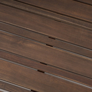 English Elm Oana/brava Solid Acacia Outdoor Coffee Table Square Slat Top Patio Deck Lounge 64496.00GRY