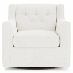 Bernhardt Bernhardt Candace Swivel Chair — Tufted Back, Nailhead Trim, Track Arms, 360° Swivel, Luxe Comfort - Made to Order B7292SA